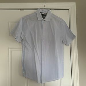 short sleeve blue button up Denim & flower excellent condition high quality